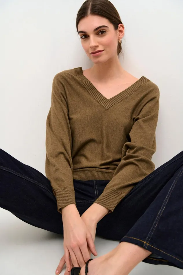 CULTURE Knitwear and Cardigans CUannemarie Pullover Cub Melange 8211 Women