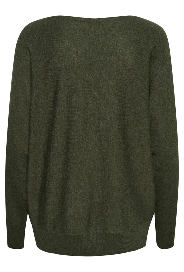 CULTURE Knitwear and Cardigans CUannemarie Pullover Olive Night Melange 8211 Women
