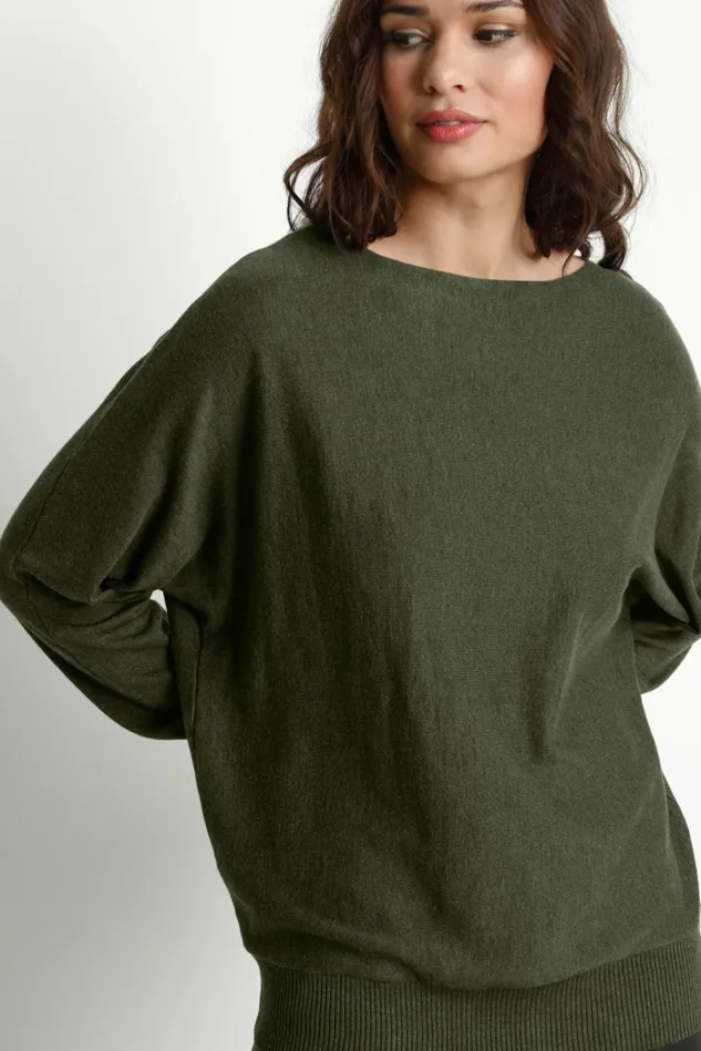 CULTURE Knitwear and Cardigans CUannemarie Pullover Olive Night Melange 8211 Women