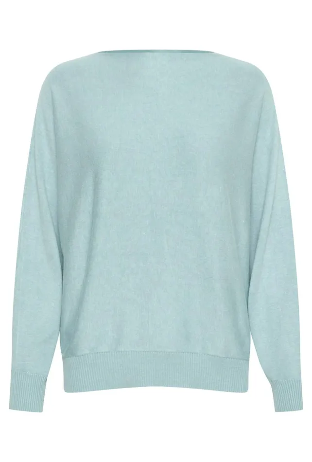CULTURE Knitwear and Cardigans CUannemarie Pullover Tourmaline Melange 8211 Women