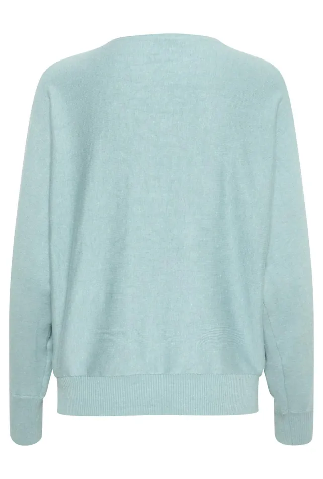 CULTURE Knitwear and Cardigans CUannemarie Pullover Tourmaline Melange 8211 Women
