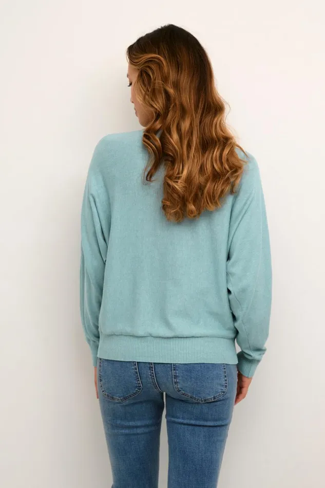 CULTURE Knitwear and Cardigans CUannemarie Pullover Tourmaline Melange 8211 Women