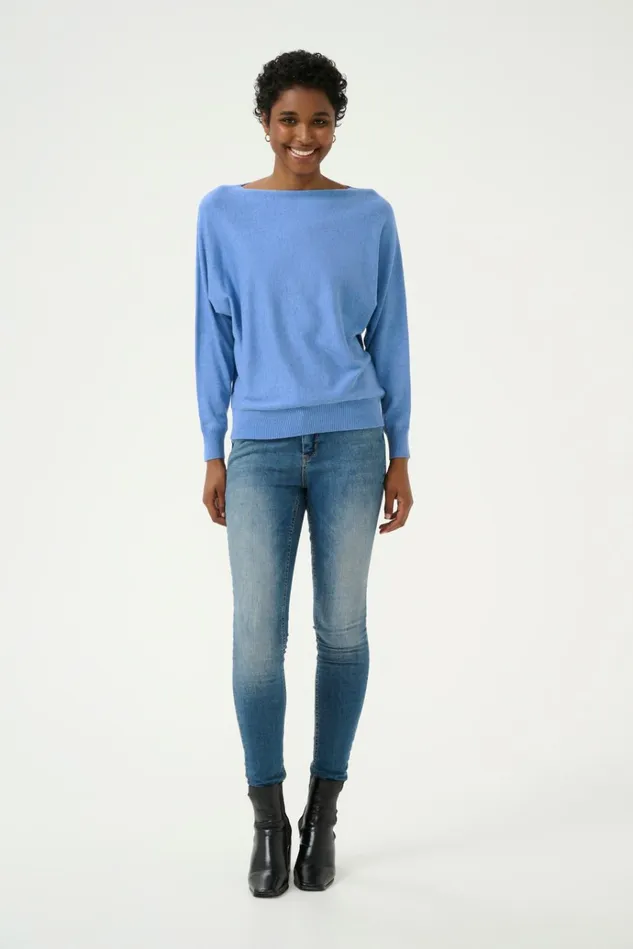 CULTURE Knitwear and Cardigans CUannemarie Pullover Ultramarine Melange 8211 Women