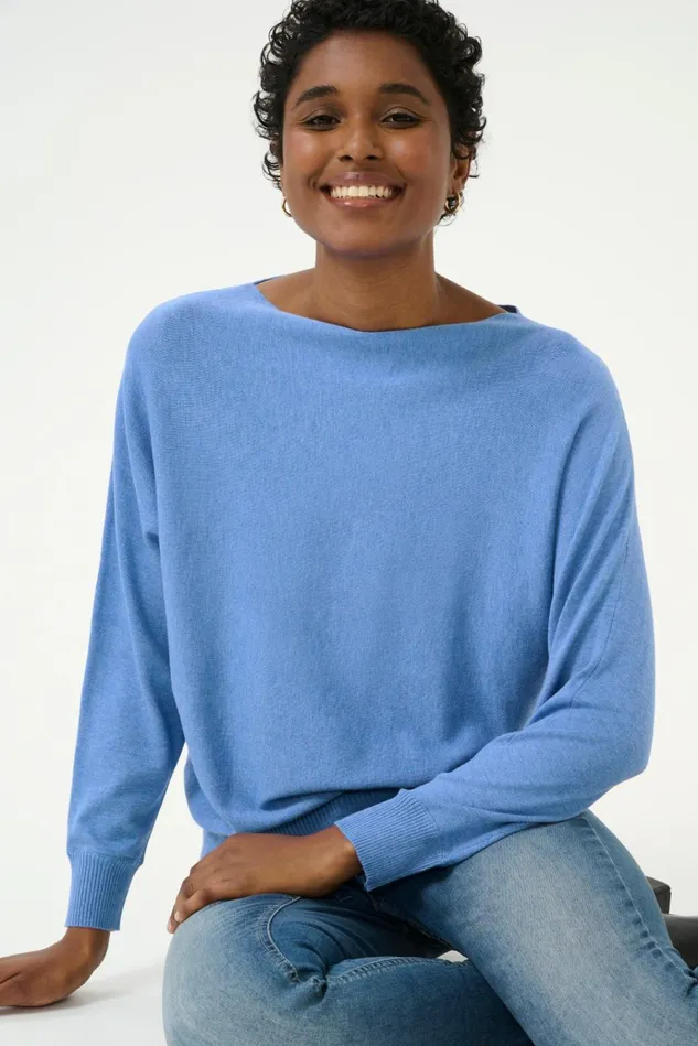 CULTURE Knitwear and Cardigans CUannemarie Pullover Ultramarine Melange 8211 Women