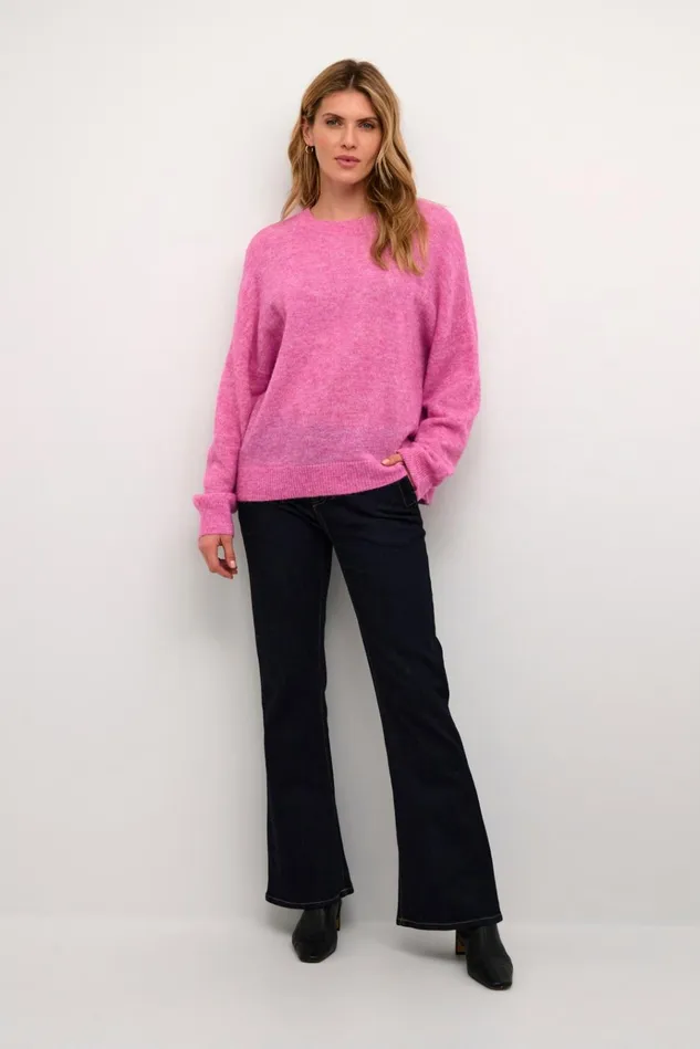 CULTURE Knitwear and Cardigans CUcacheia Pullover Phlox Pink Melange 8211 Women