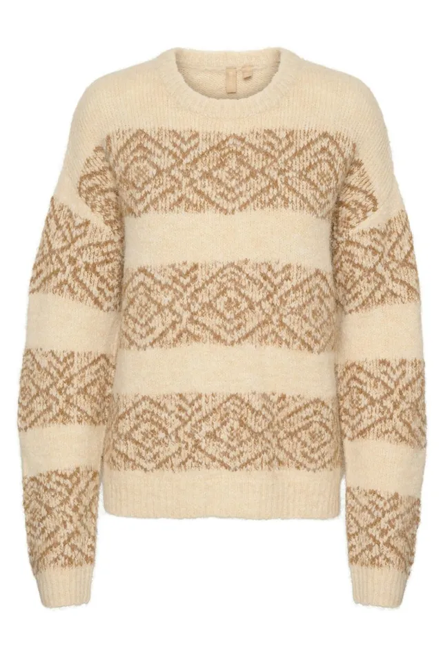 CULTURE Knitwear and Cardigans CUIona Pullover Whitecap Melange 8211 Women