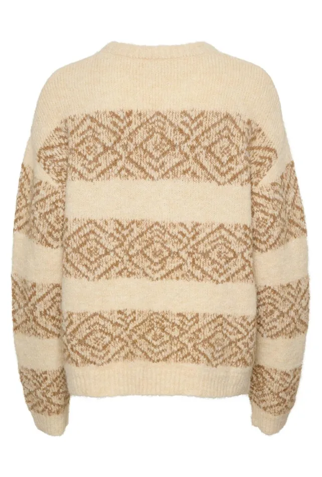 CULTURE Knitwear and Cardigans CUIona Pullover Whitecap Melange 8211 Women