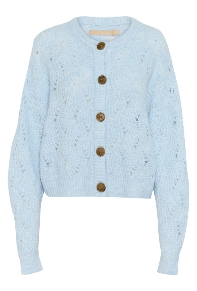 CULTURE Knitwear and Cardigans CUkimmy Cardigan Cashmere Blue Melange 8211 Women