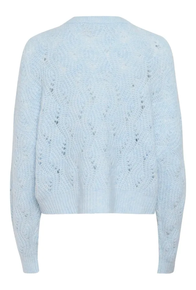 CULTURE Knitwear and Cardigans CUkimmy Cardigan Cashmere Blue Melange 8211 Women