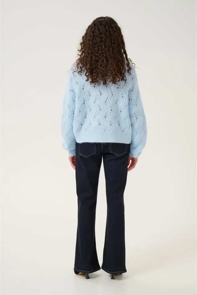 CULTURE Knitwear and Cardigans CUkimmy Cardigan Cashmere Blue Melange 8211 Women