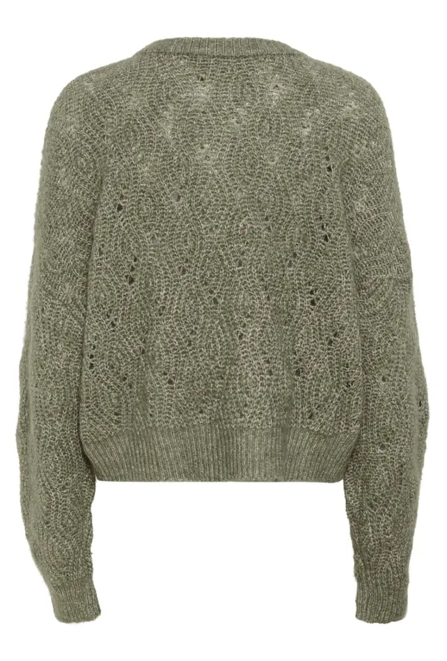 CULTURE Knitwear and Cardigans CUkimmy Cardigan Dusky Green Melange 8211 Women