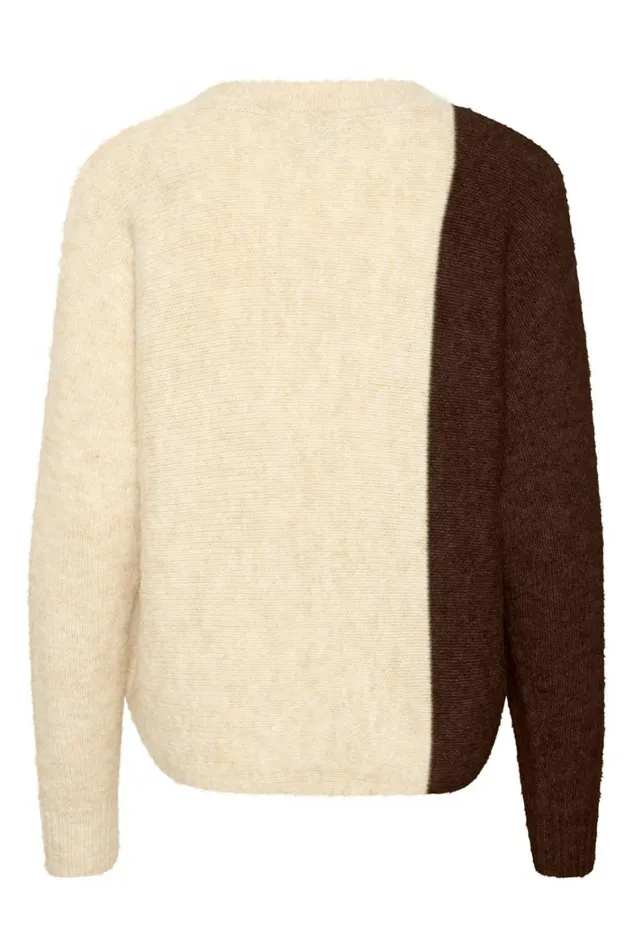CULTURE Knitwear and Cardigans CUkimmy Pullover Oyster Potting Soil Melange 8211 Women