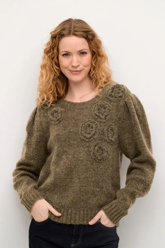 CULTURE Knitwear and Cardigans CUosa Pullover Cub Melange 8211 Women