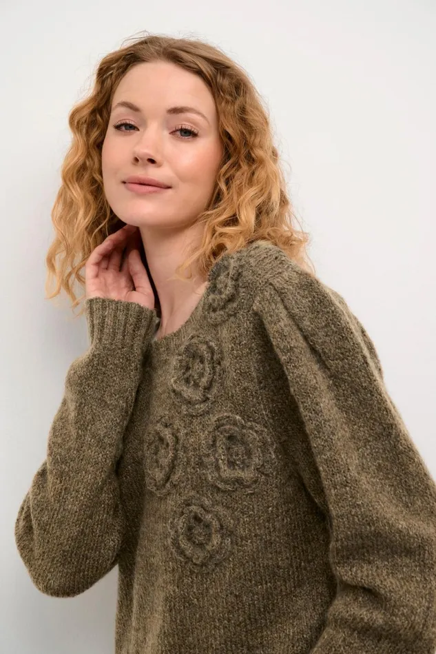 CULTURE Knitwear and Cardigans CUosa Pullover Cub Melange 8211 Women