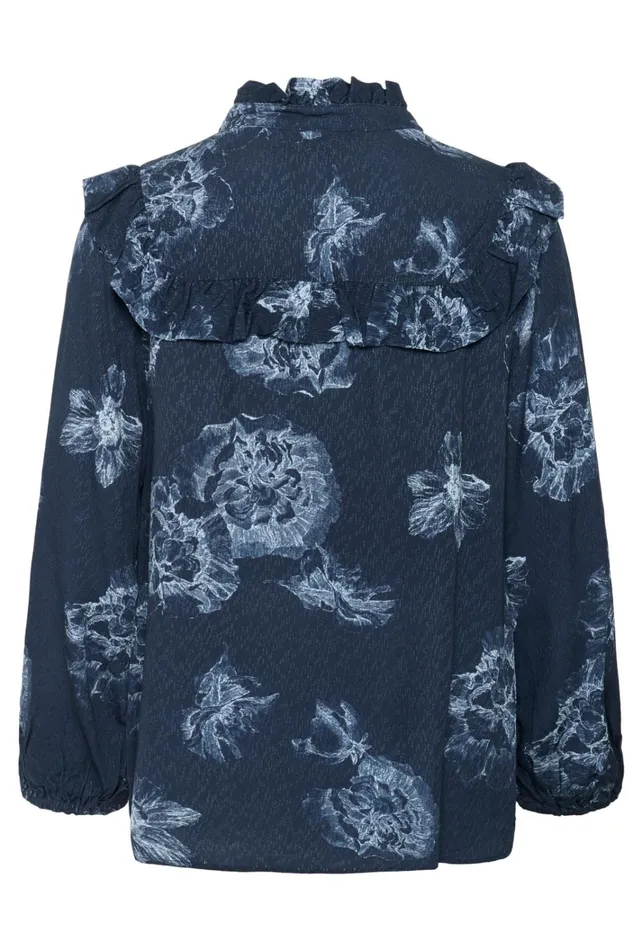 CULTURE Mix and Match Prints CUalexa Blouse Blue Flower 8211 Women