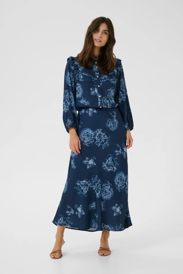 CULTURE Mix and Match Prints CUalexa Blouse Blue Flower 8211 Women