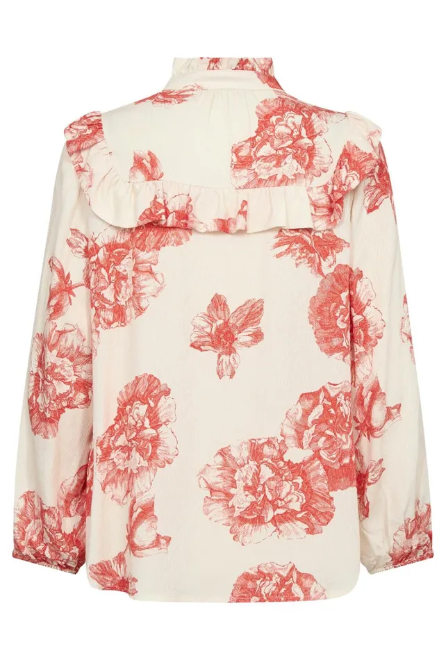 CULTURE Mix and Match Prints CUalexa Blouse Offwhitered Flower 8211 Women