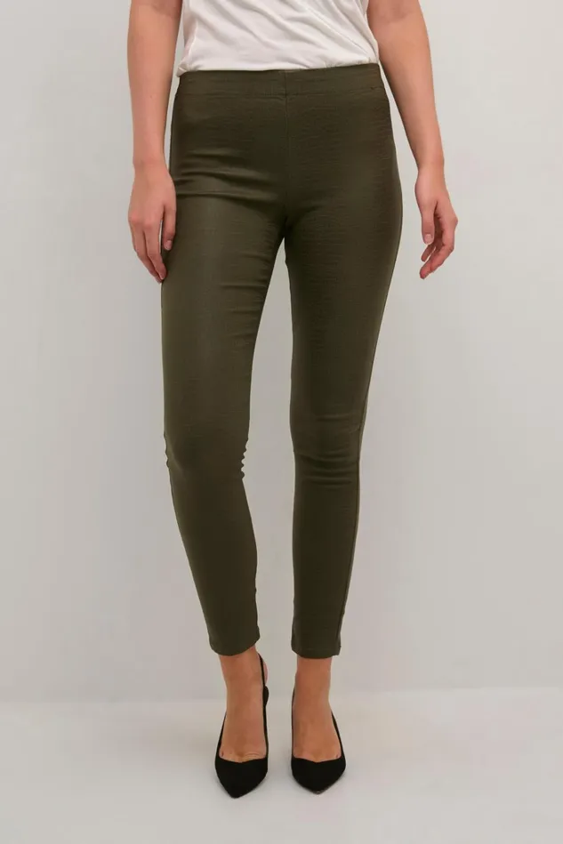 CULTURE Pants CUbettine Croco Leggings Burnt Olive Croco 8211 Women