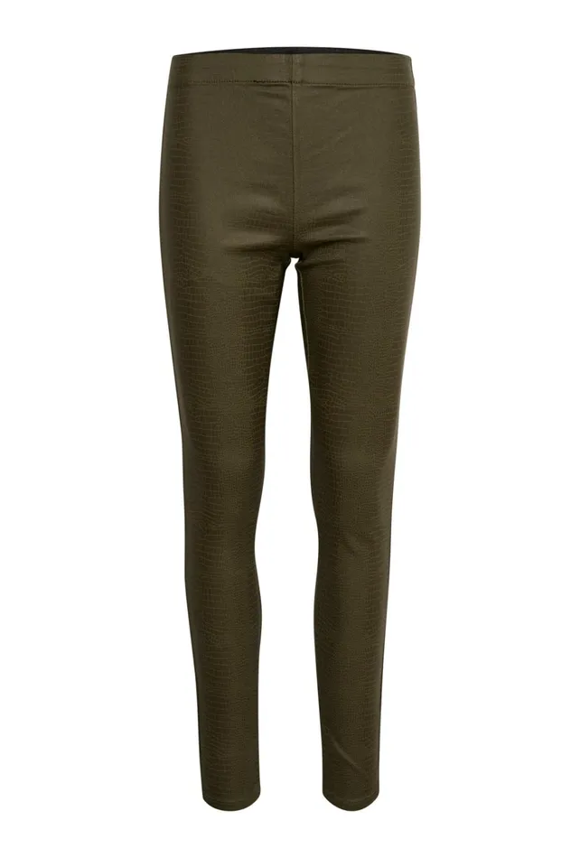 CULTURE Pants CUbettine Croco Leggings Burnt Olive Croco 8211 Women