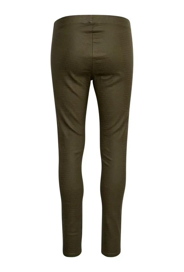 CULTURE Pants CUbettine Croco Leggings Burnt Olive Croco 8211 Women