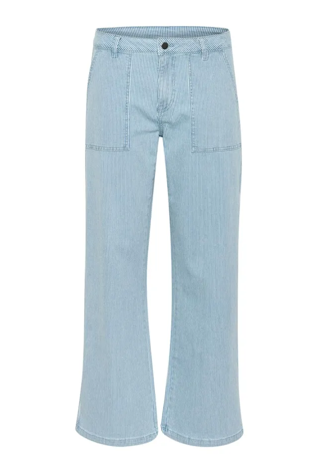 CULTURE Pants CUmilky Trousers Bluewhite Stripe 8211 Women