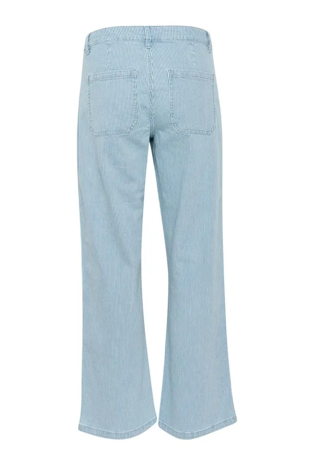 CULTURE Pants CUmilky Trousers Bluewhite Stripe 8211 Women