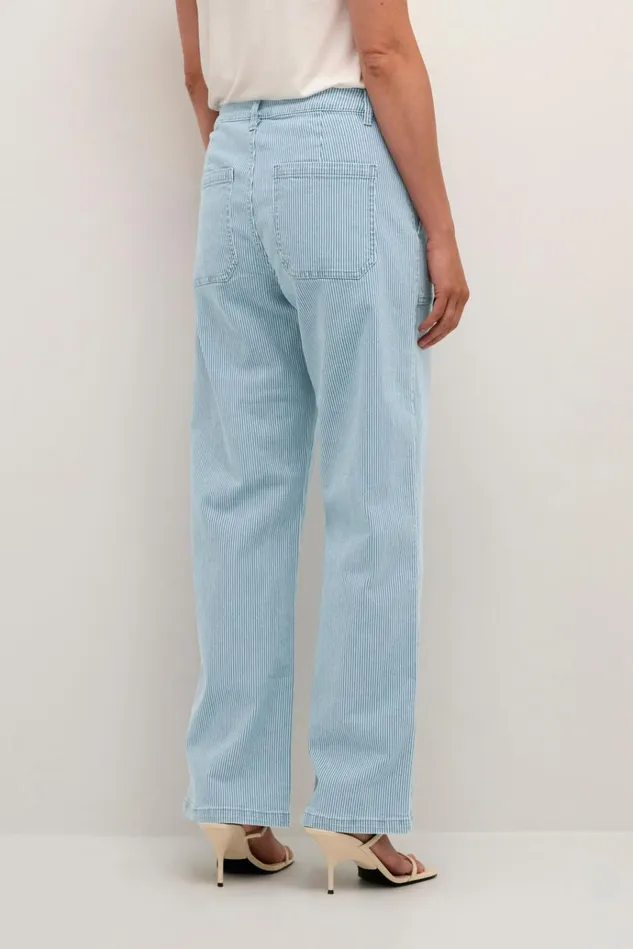 CULTURE Pants CUmilky Trousers Bluewhite Stripe 8211 Women