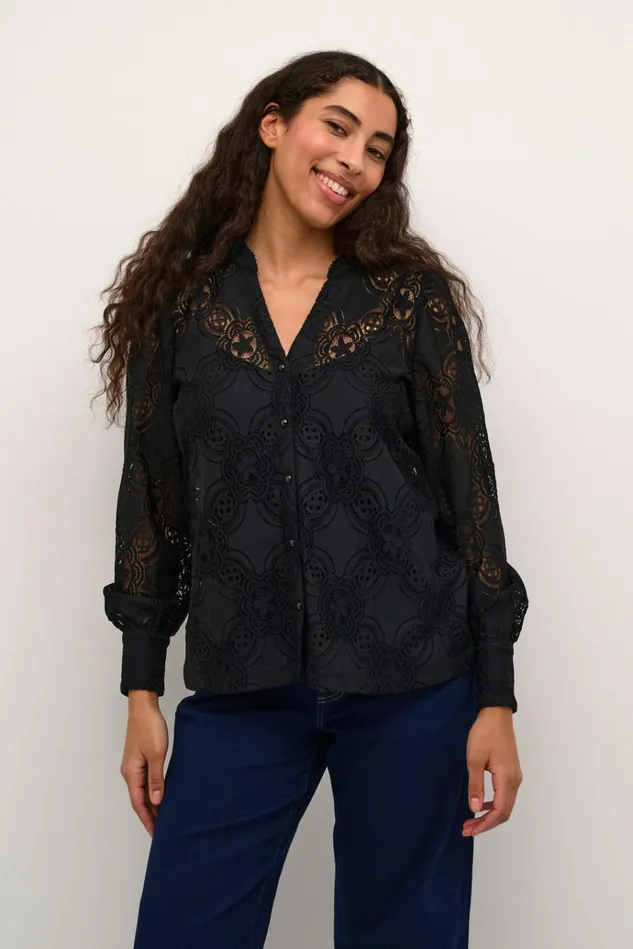 CULTURE Shirts CUolu Lace Shirt Black 8211 Women