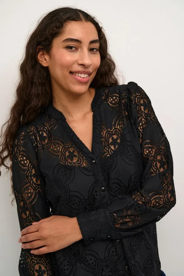 CULTURE Shirts CUolu Lace Shirt Black 8211 Women