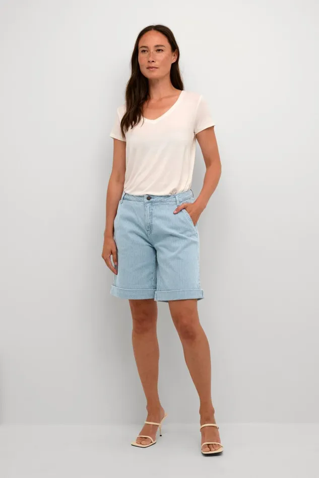 CULTURE Shorts CUmilky Shorts Bluewhite Stripe 8211 Women