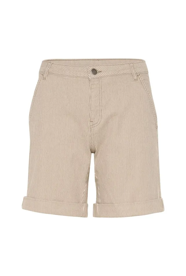 CULTURE Shorts CUmilky Shorts Dunewhite Stripe 8211 Women