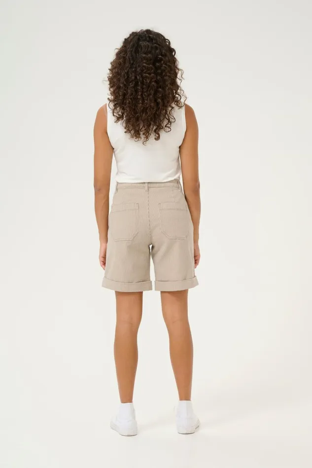 CULTURE Shorts CUmilky Shorts Dunewhite Stripe 8211 Women
