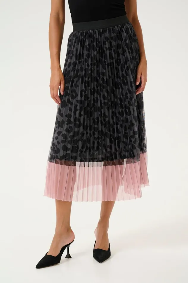 CULTURE Skirts CUchancy Skirt Grey Leopardpink 8211 Women
