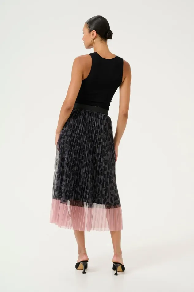 CULTURE Skirts CUchancy Skirt Grey Leopardpink 8211 Women