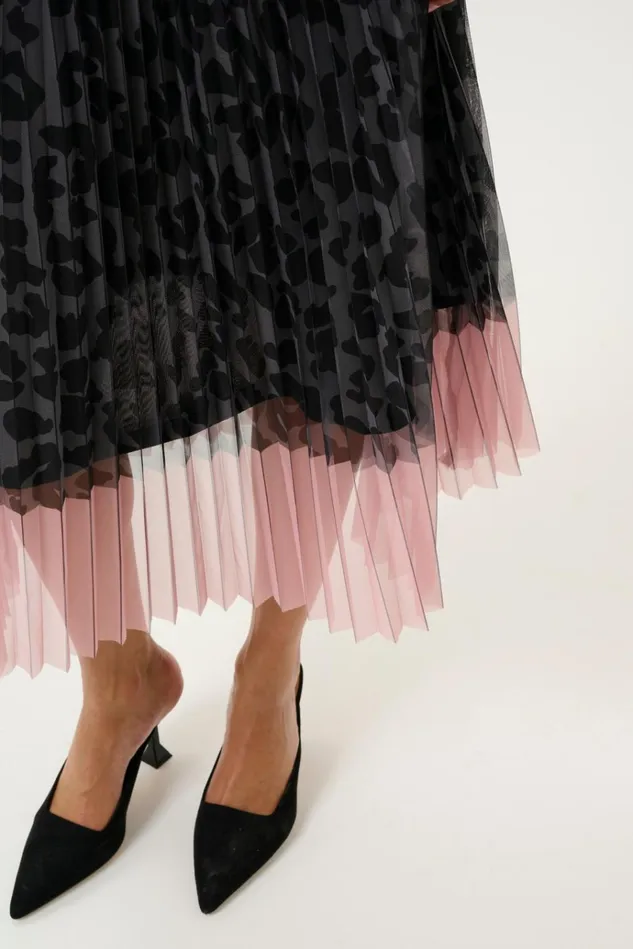 CULTURE Skirts CUchancy Skirt Grey Leopardpink 8211 Women