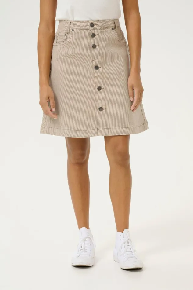 CULTURE Skirts CUmilky Skirt Dunewhite Stripe 8211 Women