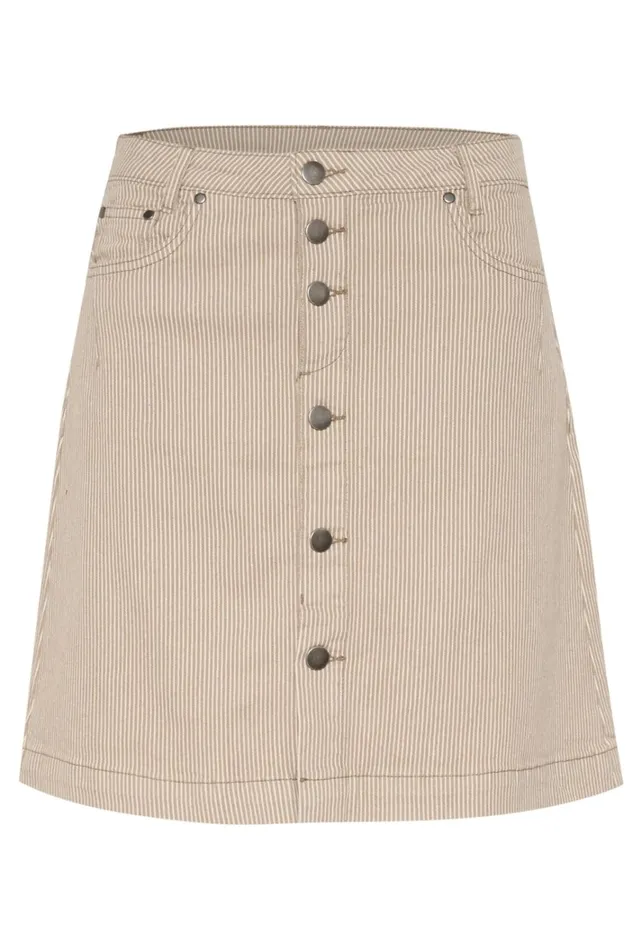 CULTURE Skirts CUmilky Skirt Dunewhite Stripe 8211 Women