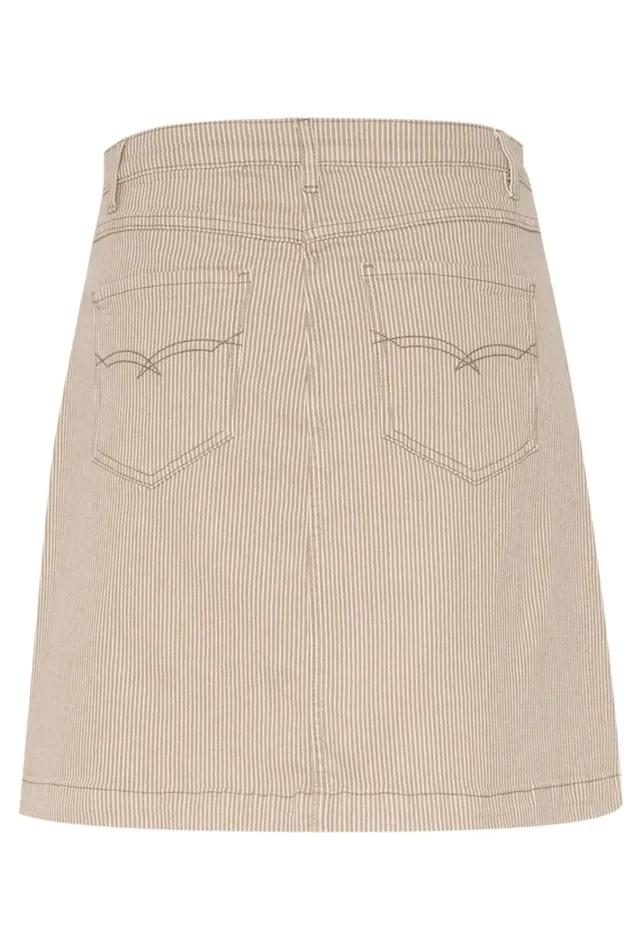 CULTURE Skirts CUmilky Skirt Dunewhite Stripe 8211 Women