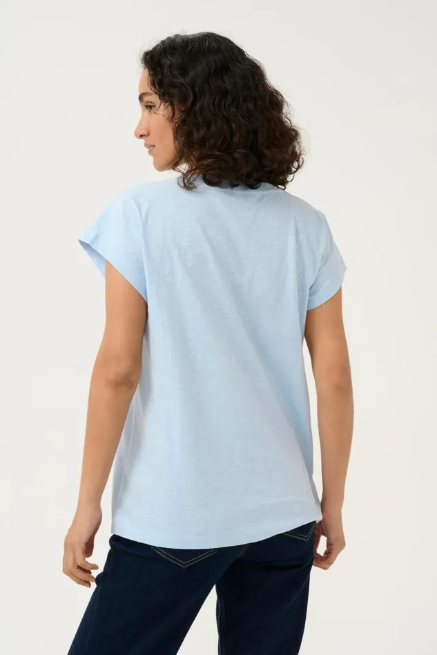 CULTURE Tops and TShirts CUbiana Tshirt Cashmere Blue 8211 Women