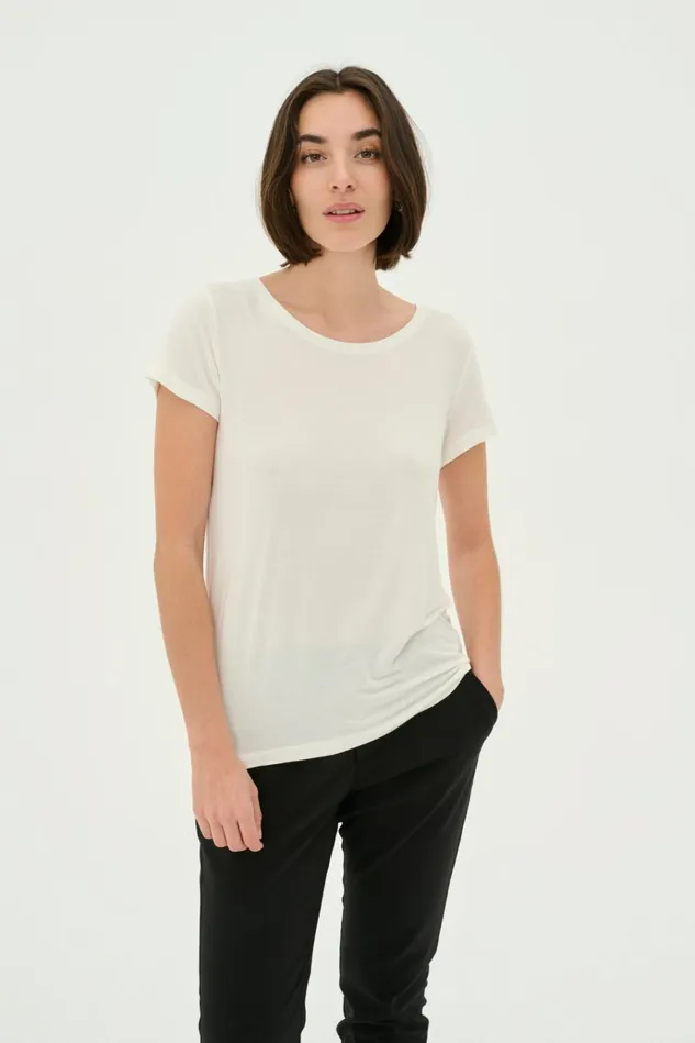 CULTURE Tops and TShirts CUpoppy Tshirt Spring Gardenia 8211 Women