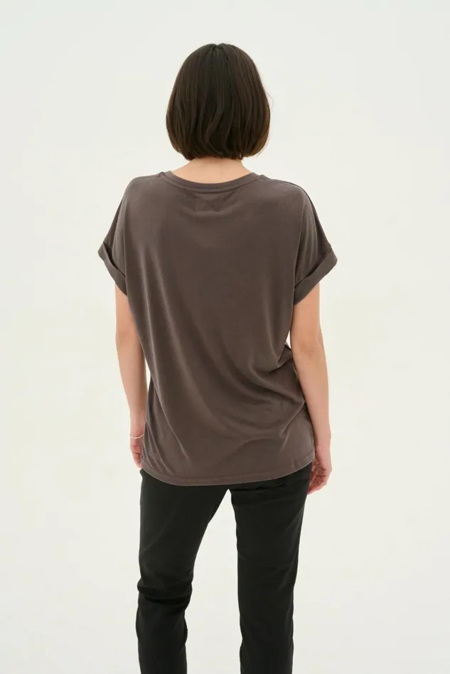 CULTURE Tops and TShirts Kajsa Tshirt Blackened Pearl 8211 Women