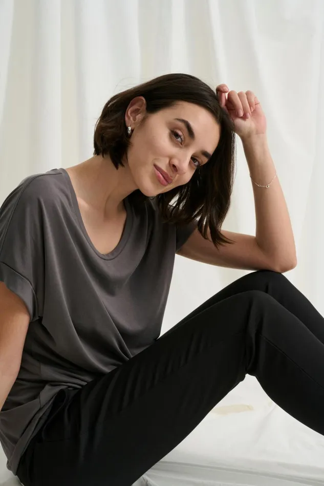 CULTURE Tops and TShirts Kajsa Tshirt Blackened Pearl 8211 Women