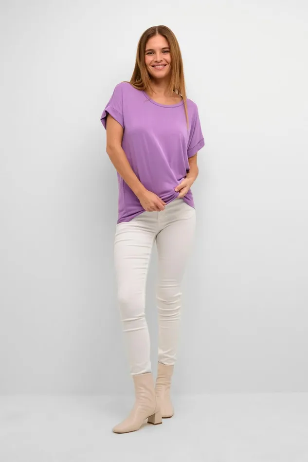 CULTURE Tops and TShirts Kajsa Tshirt English Lavender 8211 Women