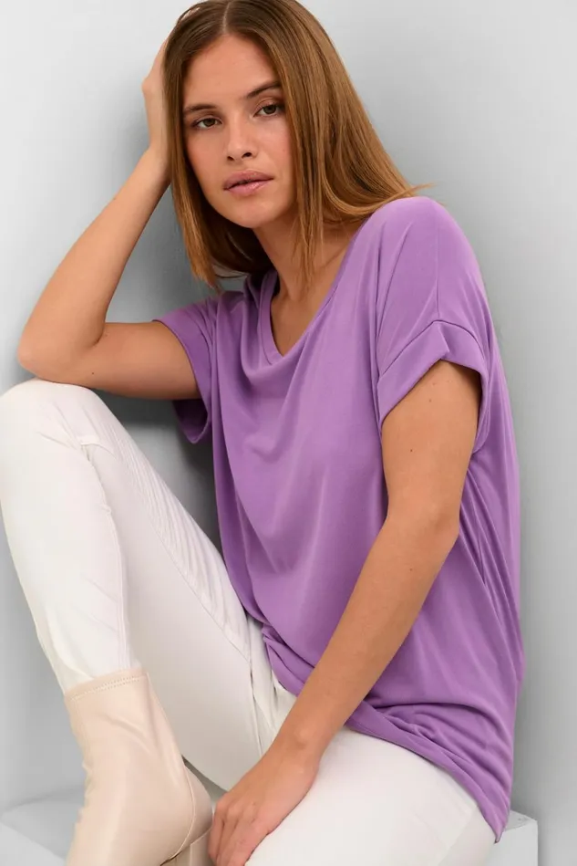 CULTURE Tops and TShirts Kajsa Tshirt English Lavender 8211 Women