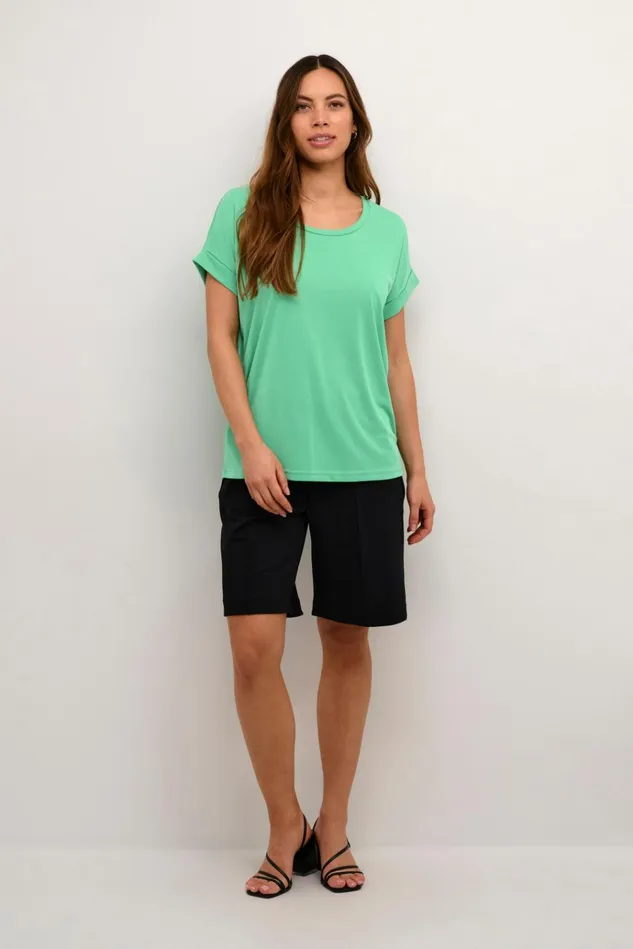 CULTURE Tops and TShirts Kajsa Tshirt Holly Green 8211 Women