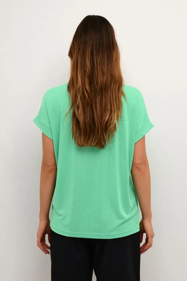 CULTURE Tops and TShirts Kajsa Tshirt Holly Green 8211 Women