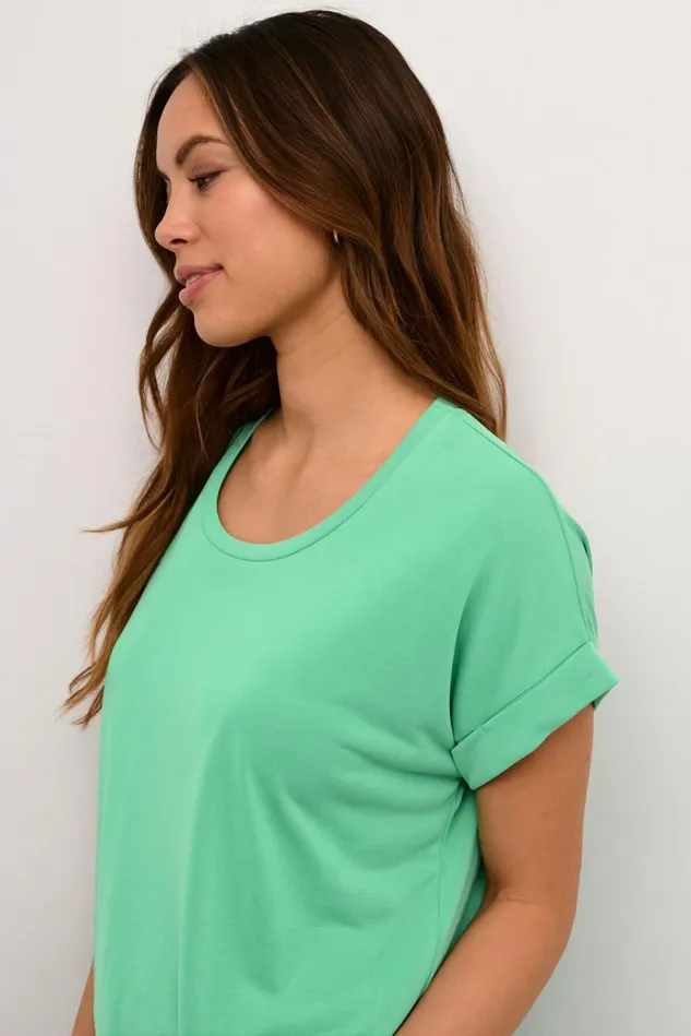 CULTURE Tops and TShirts Kajsa Tshirt Holly Green 8211 Women