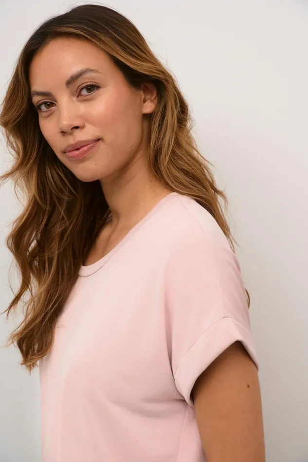 CULTURE Tops and TShirts Kajsa Tshirt Pale Mauve 8211 Women