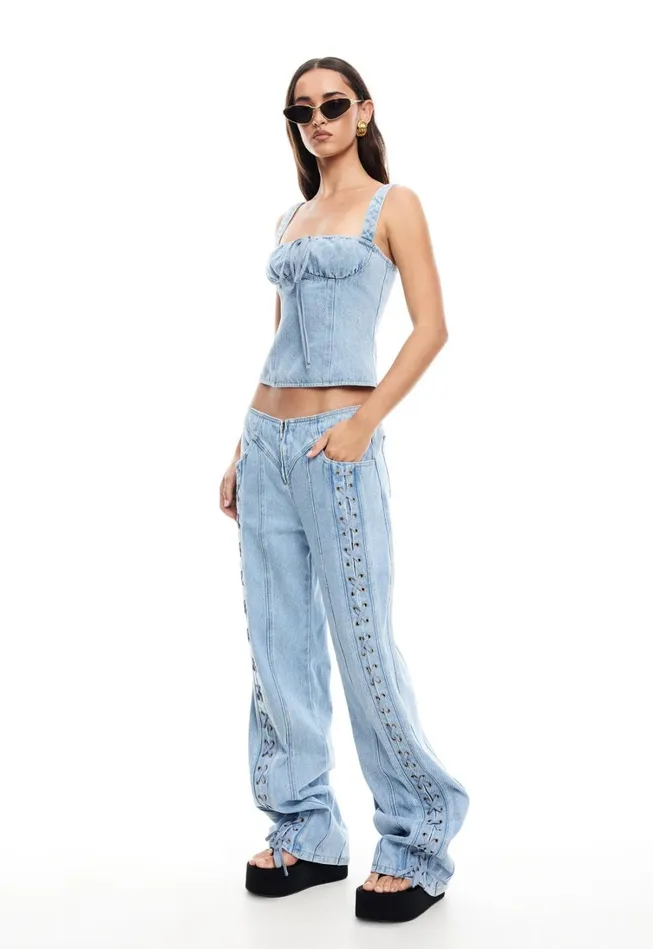 Denim Women Lioness Fashion DAYDREAM CORSET Classic Denim