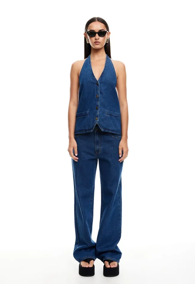 Denim Women Lioness Fashion HILLS HALTER Dark Denim